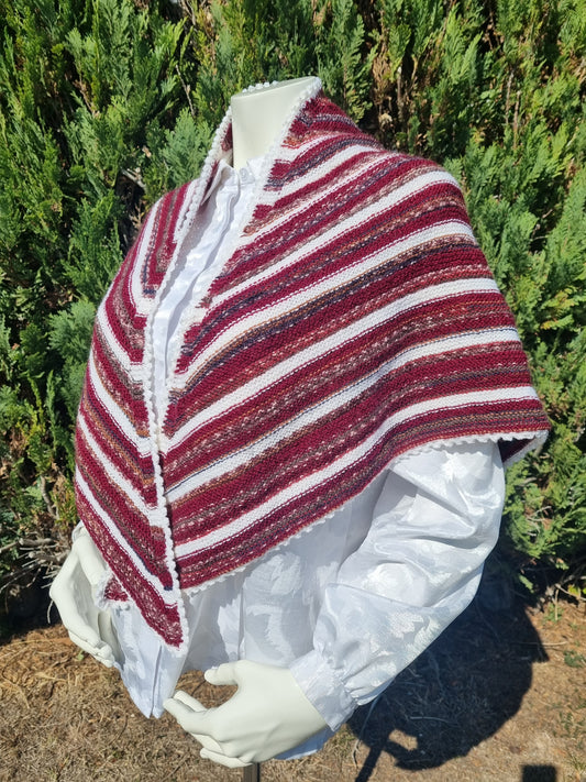 Dreieckstuch, handgestrickt