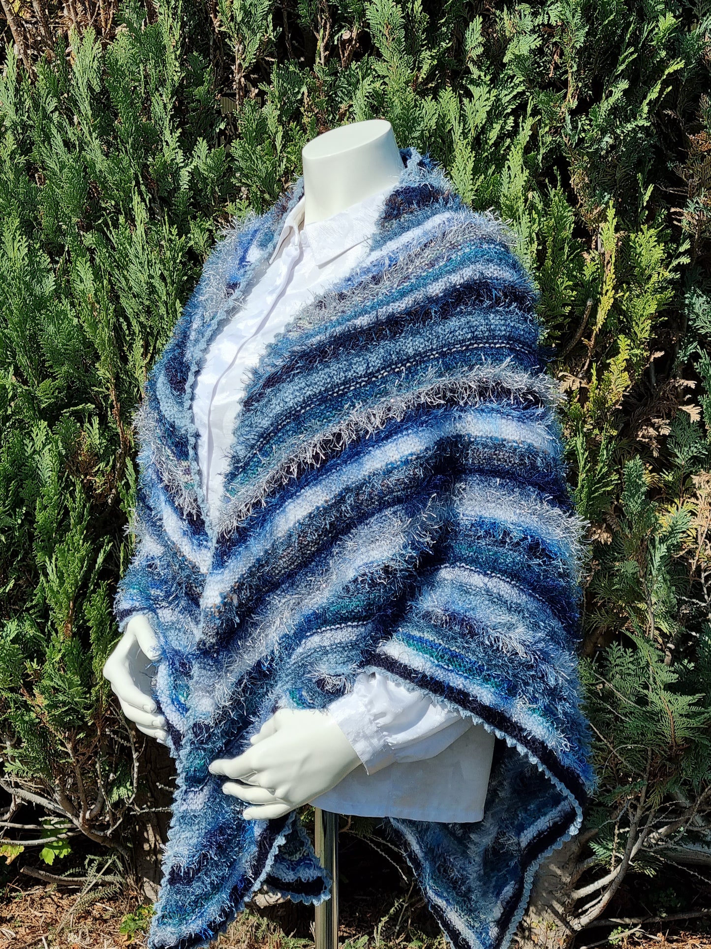 Dreieckstuch, handgestrickt