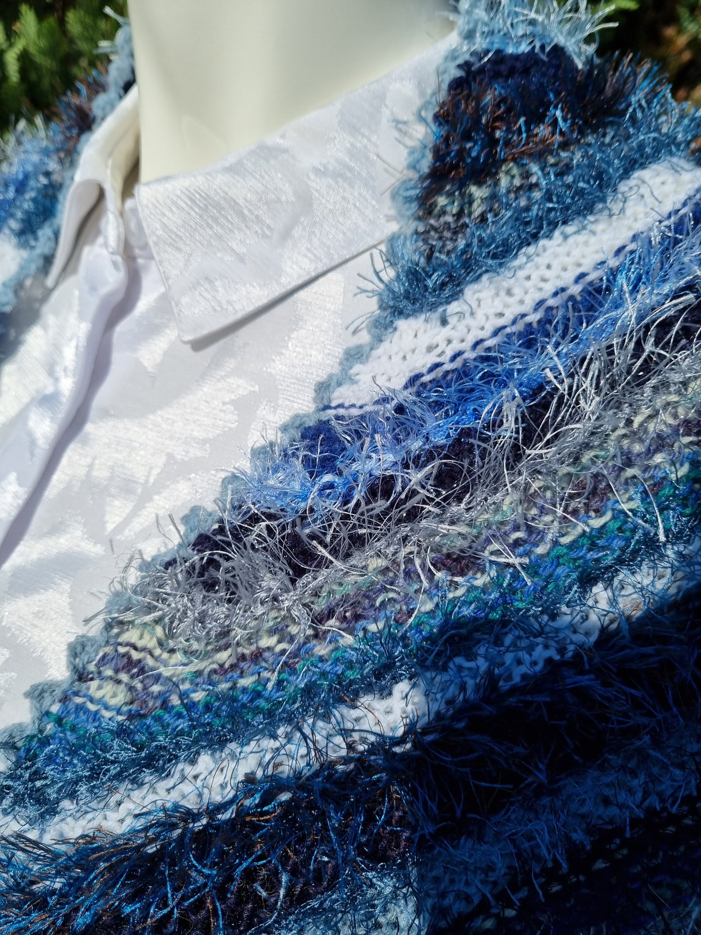 Dreieckstuch, handgestrickt