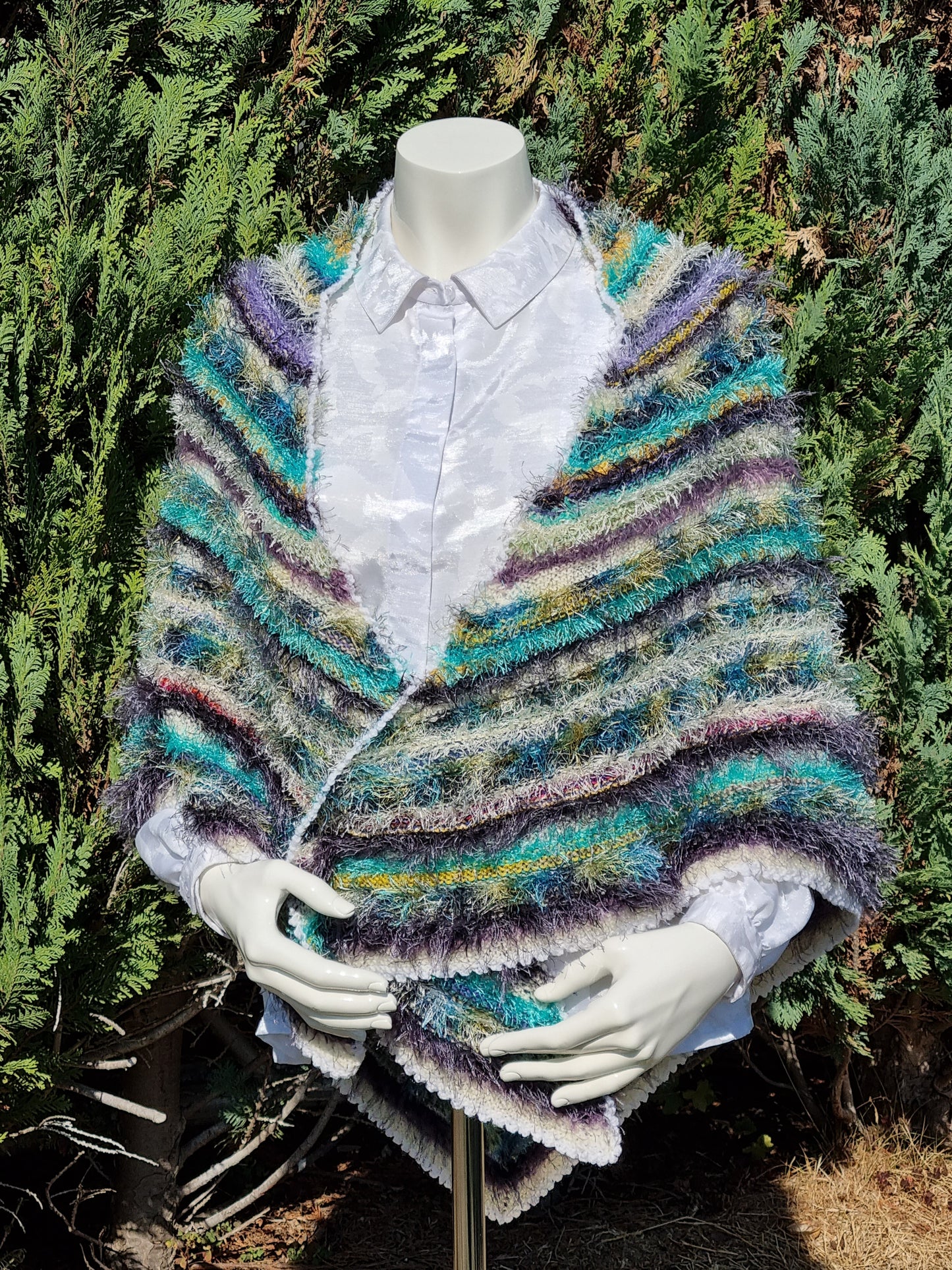 Dreieckstuch, handgestrickt