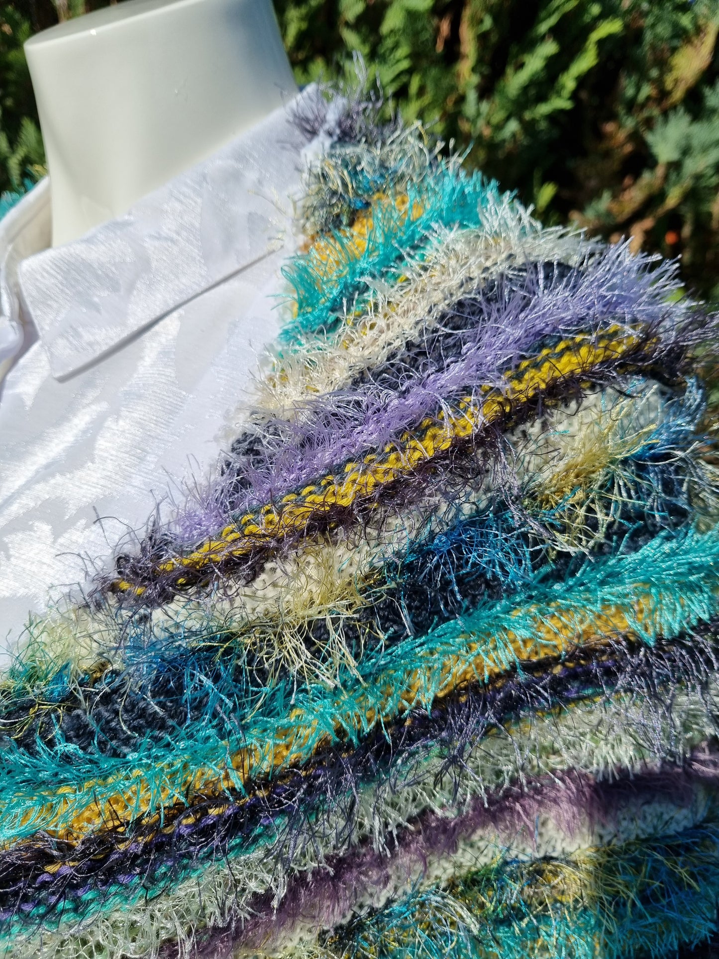 Dreieckstuch, handgestrickt