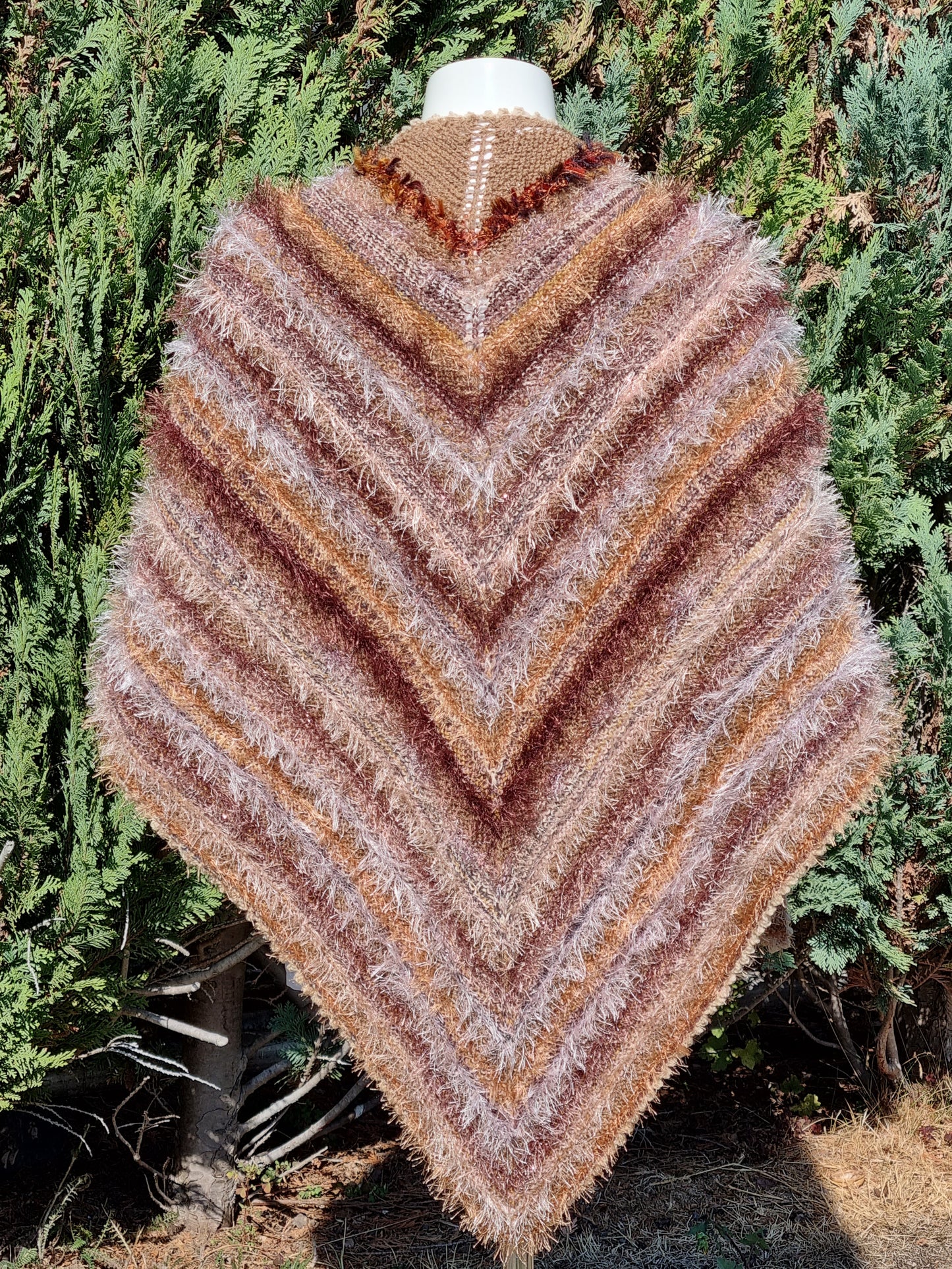 Dreieckstuch, handgestrickt