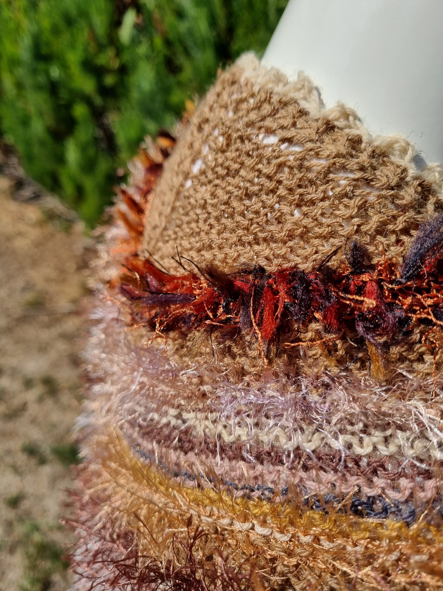 Dreieckstuch, handgestrickt