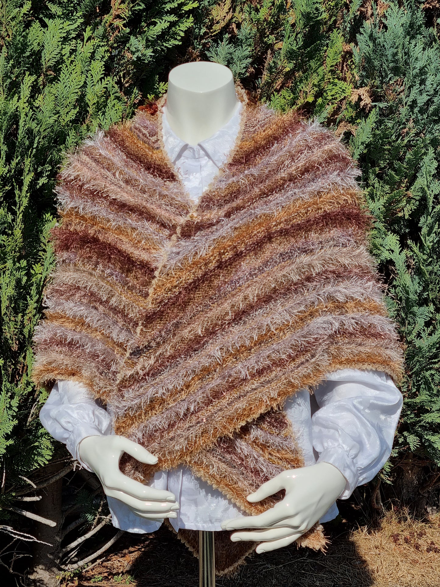 Dreieckstuch, handgestrickt