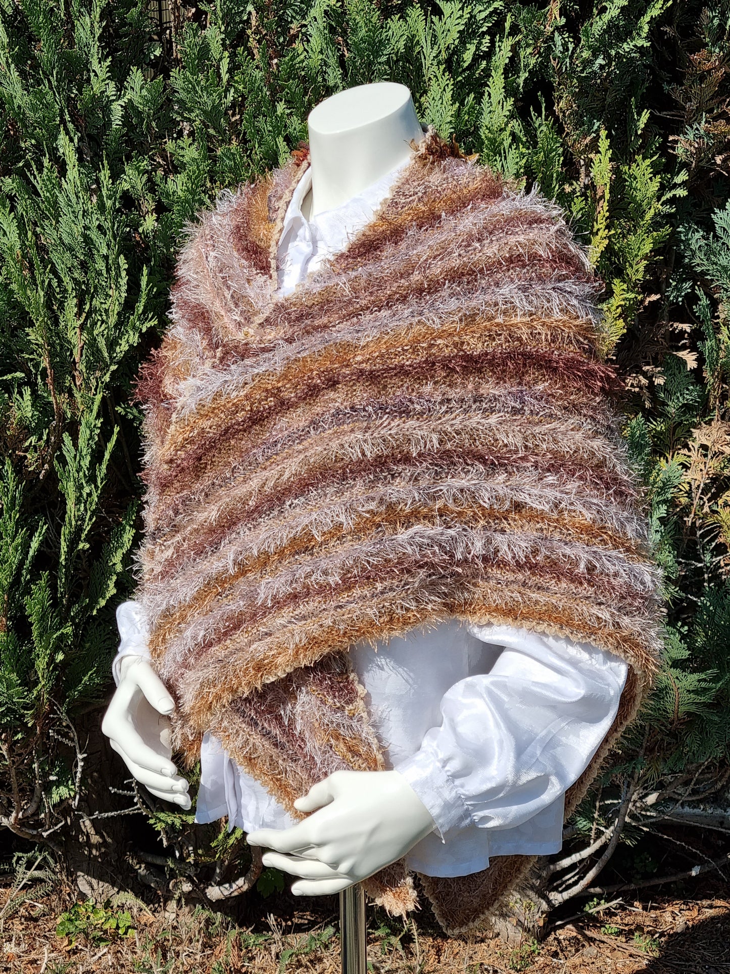 Dreieckstuch, handgestrickt