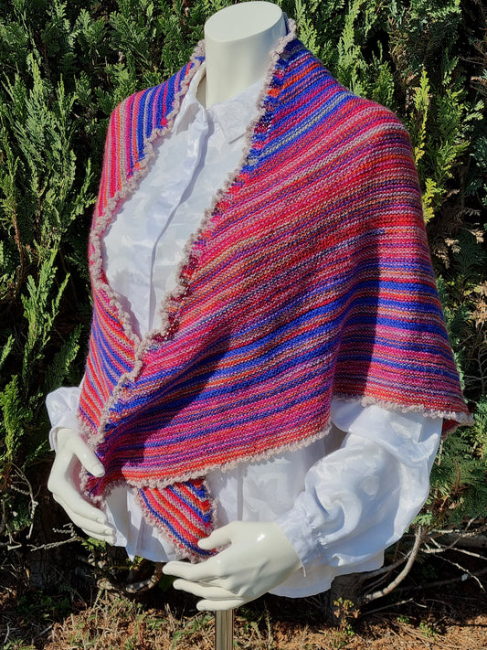 Dreieckstuch, handgestrickt