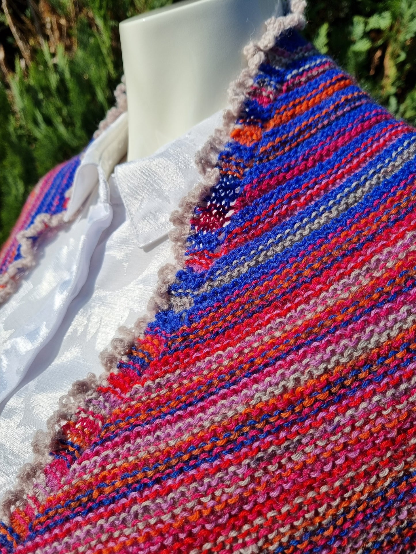 Dreieckstuch, handgestrickt