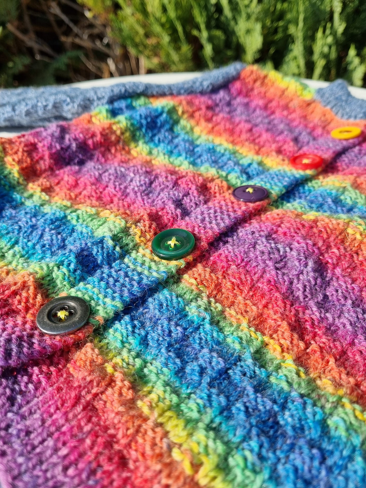 Baby-Jäckchen, handgestrickt, Gr. 86/92