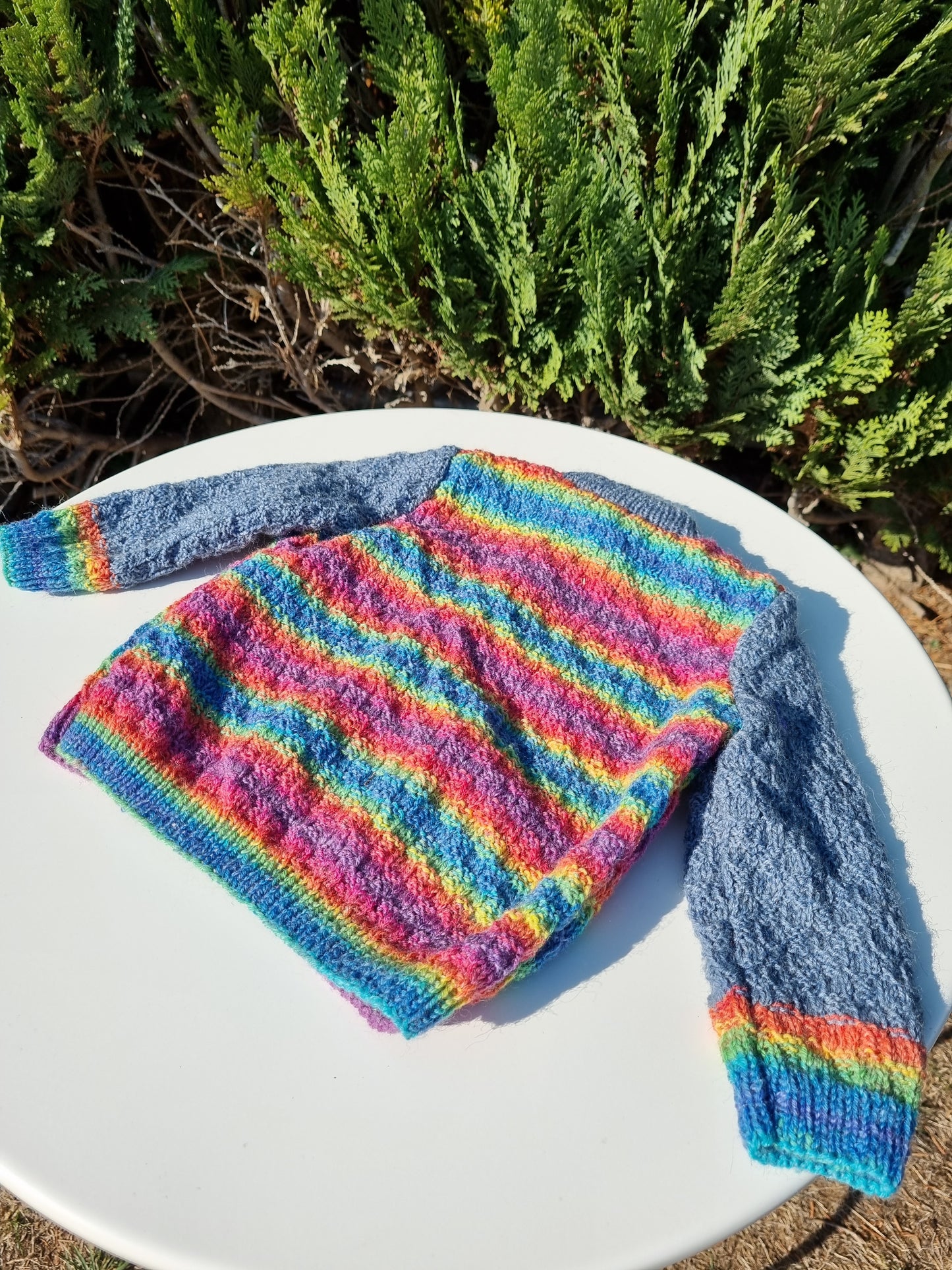 Baby-Jäckchen, handgestrickt, Gr. 86/92