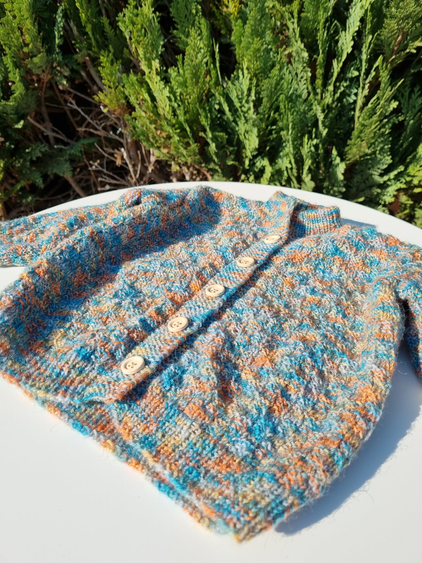 Baby-Jäckchen, handgestrickt, Gr. 86/92