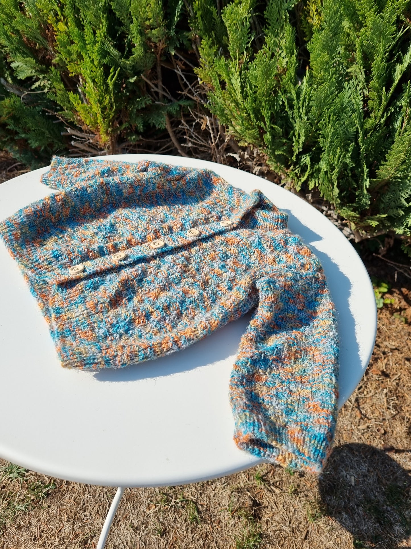 Baby-Jäckchen, handgestrickt, Gr. 86/92