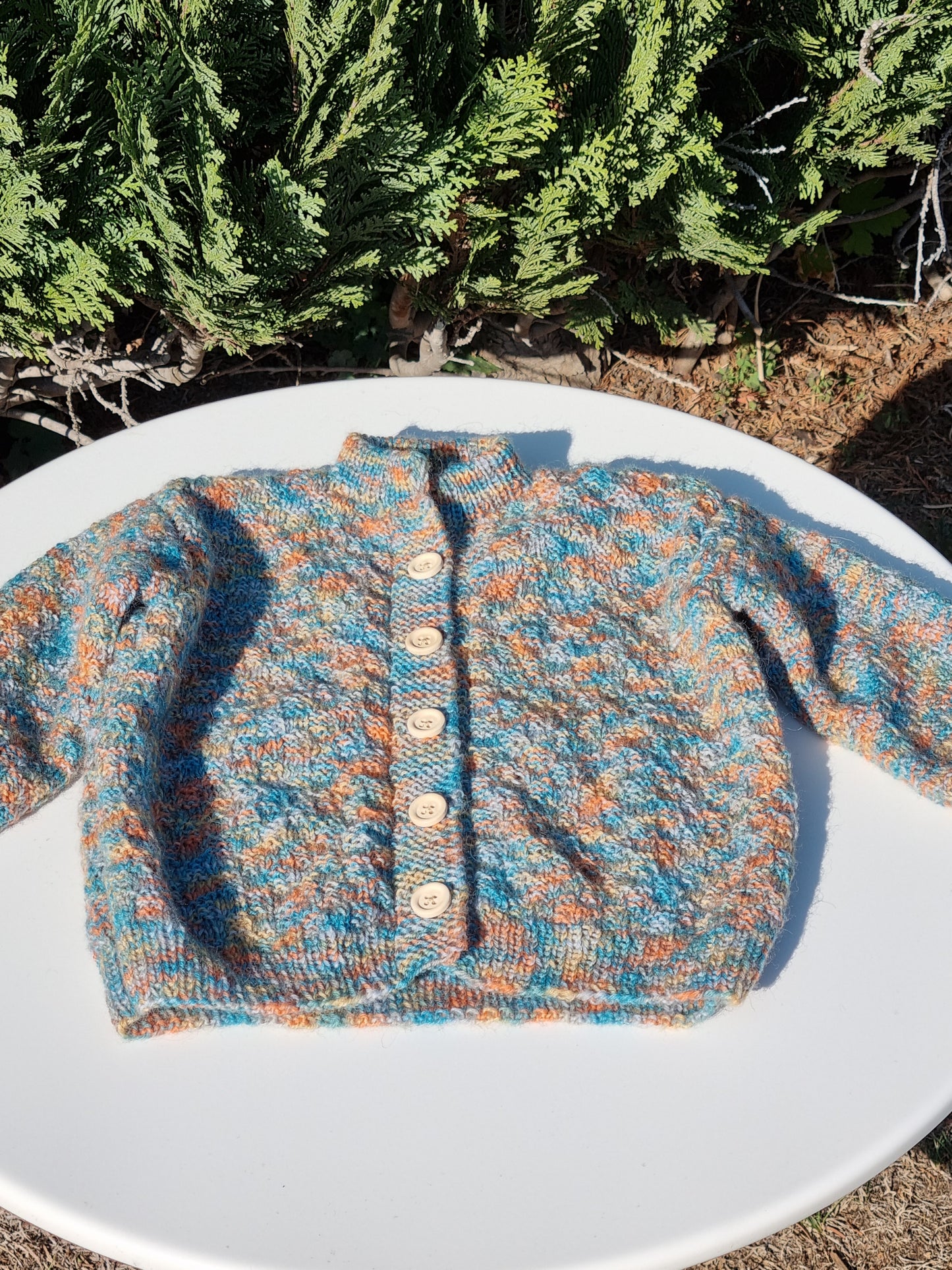 Baby-Jäckchen, handgestrickt, Gr. 86/92